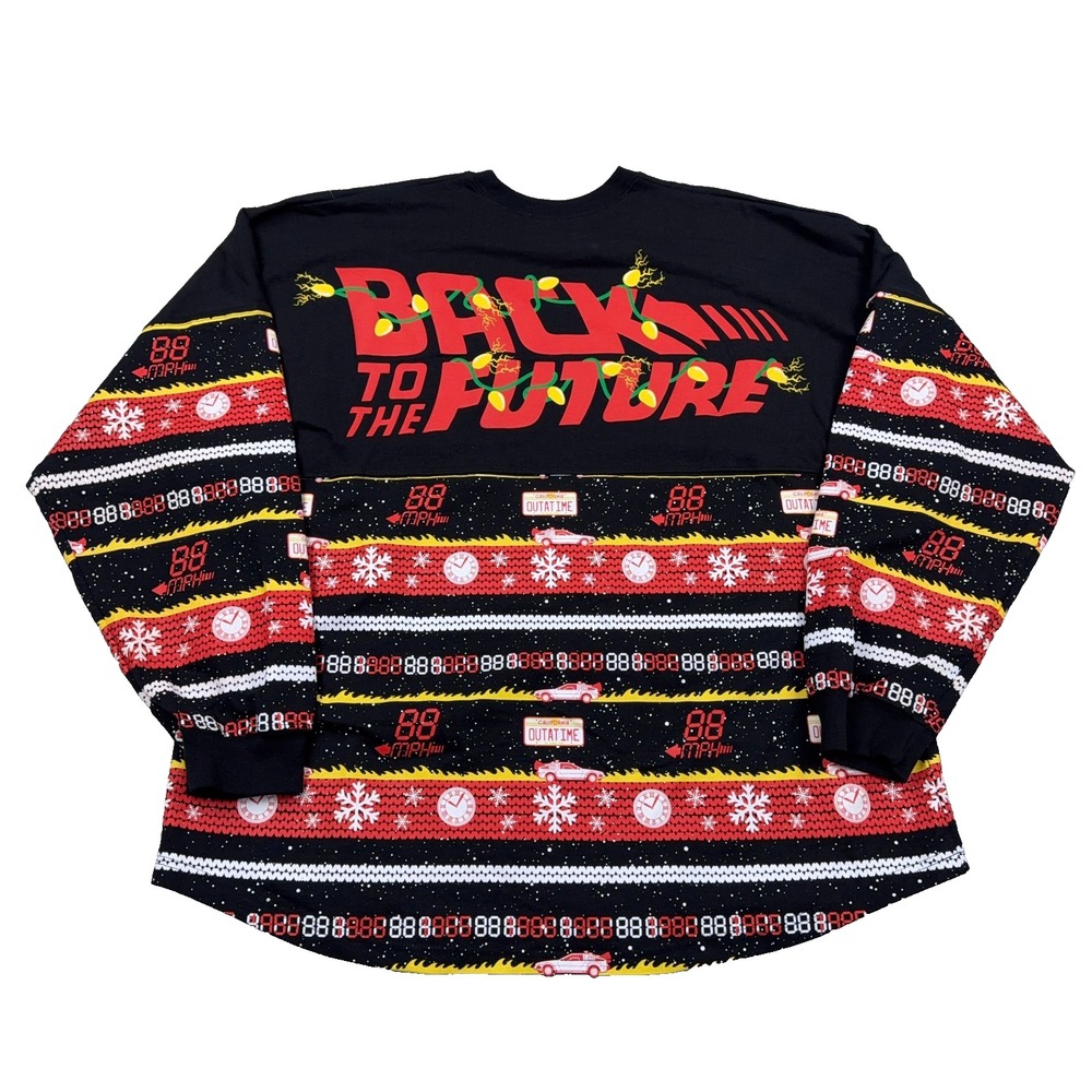 Universal Studios Back to the Future BTTF Christmas 2025 Spirit Jersey XXL 2XL
